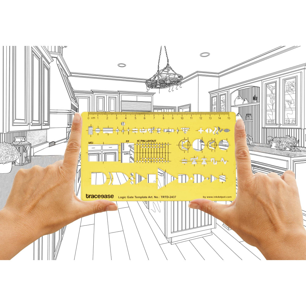 Electrical Drafting Logic Gate Template Drawing Stencil
