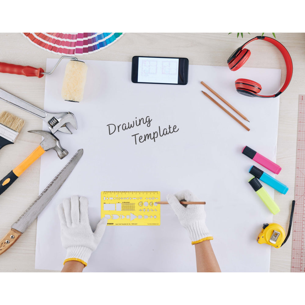 Electrical Drafting Logic Gate Template Drawing Stencil