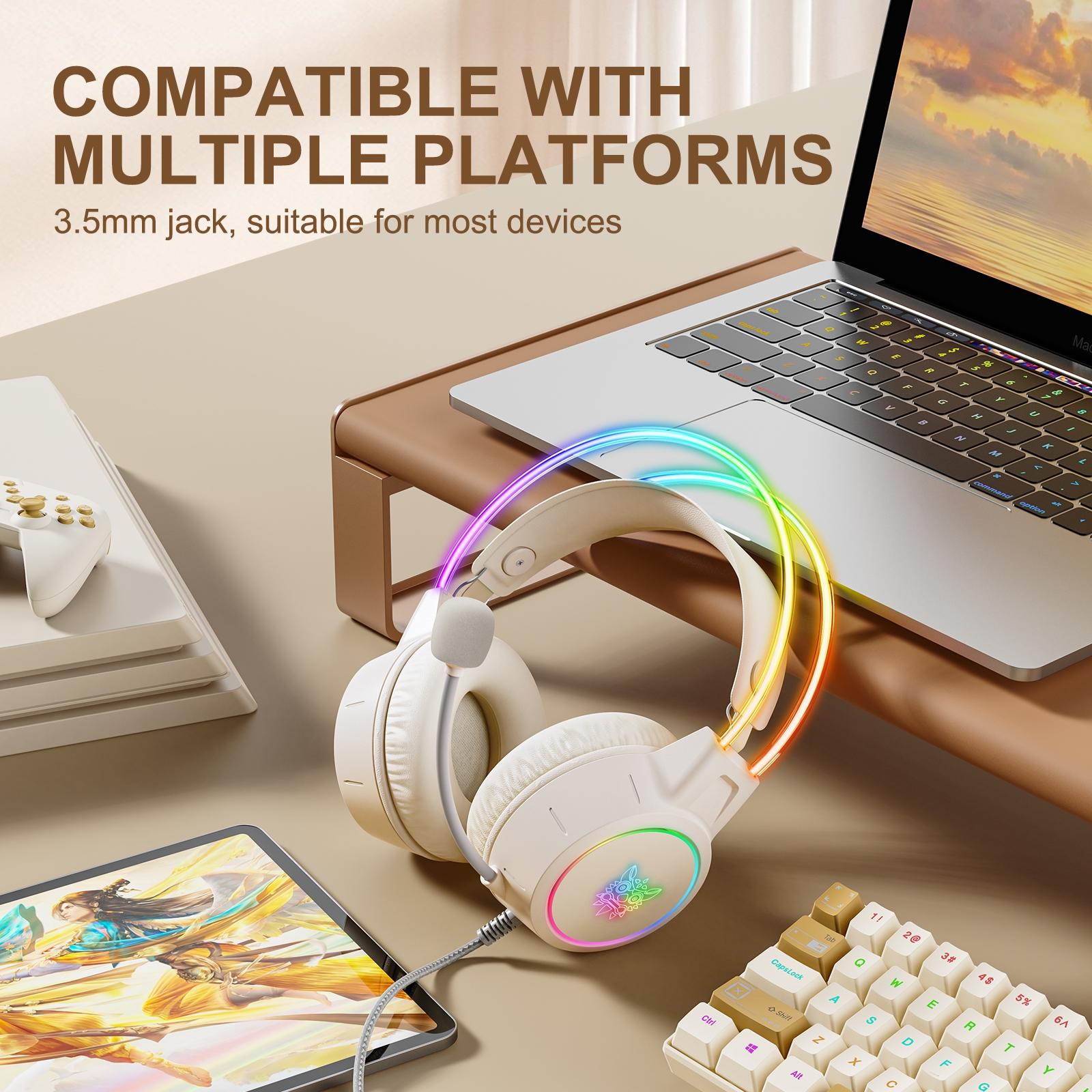 Symphony Wired Gaming Headset With Mic - Beige