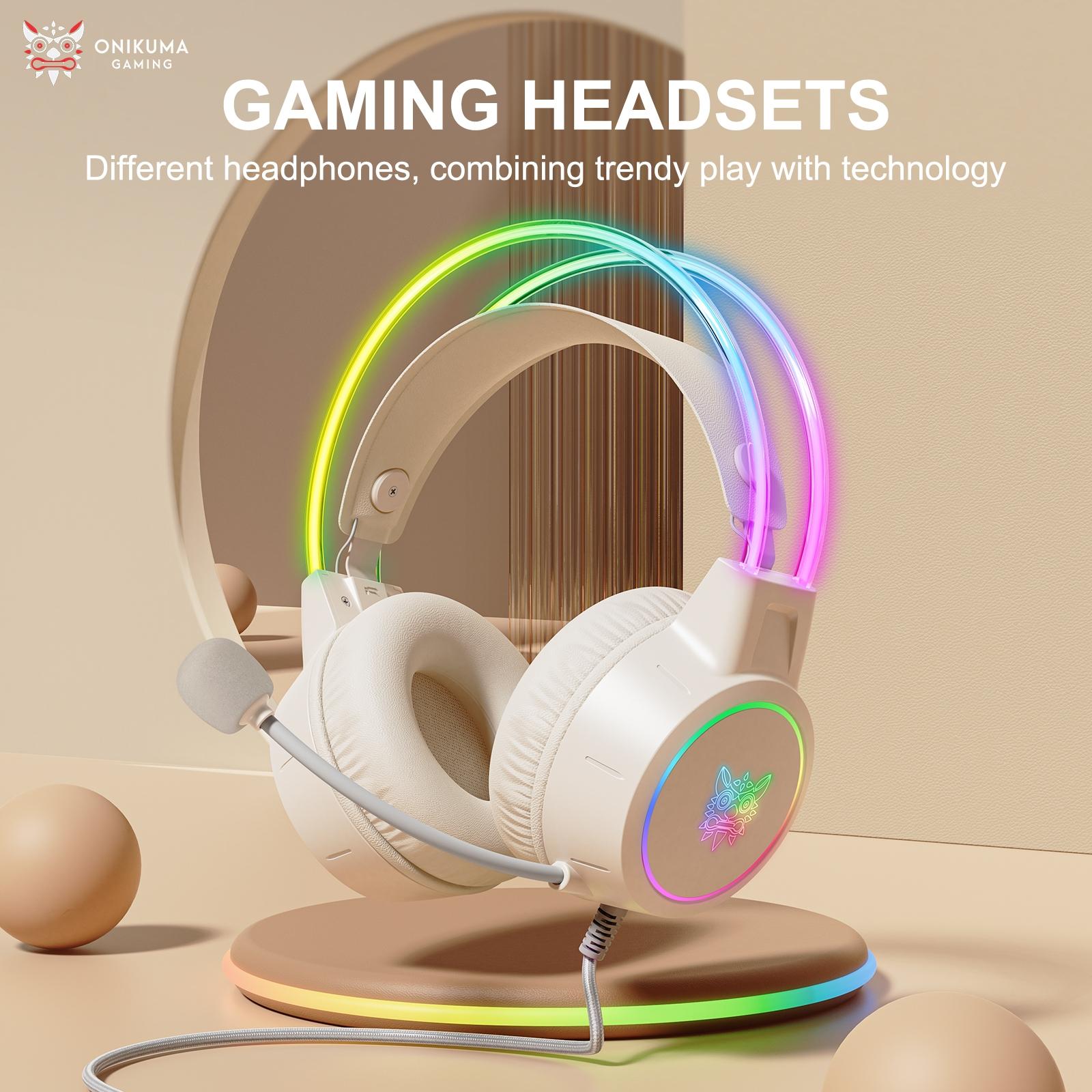 Symphony Wired Gaming Headset With Mic - Beige
