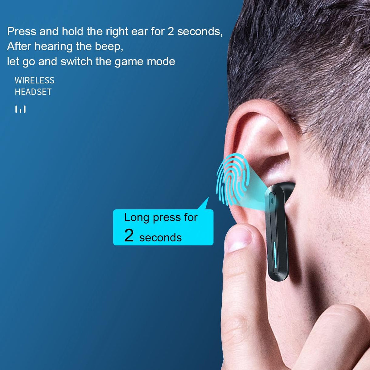 Wireless Bluetooth Gaming Earphones - et Series V9 - Tarnish