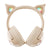 Wireless Cat Ear Bluetooth Headset Usb-C - Beige