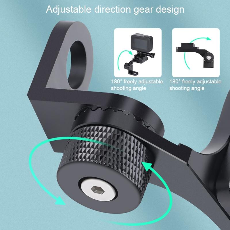Universal Motorcycle Phone Bracket for Action Cameras - Red