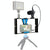 Smartphone Video Rig & Microphone Kit For Live Broadcast - Compatible With Iphone Galaxy Huawei Xiaomi Htc Lg Google And More - Red