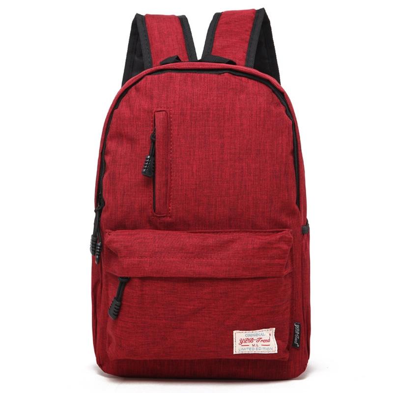 Multi-function Canvas Laptop Backpack - Fits 15.6 Macbook Samsung Sony Dell Alienware Chuwi Asus Hp - 42x29x13cm - Red