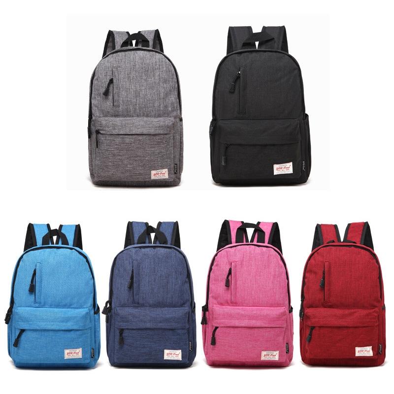 Multi-function Canvas Laptop Backpack - Fits 15.6 Macbook Samsung Sony Dell Alienware Chuwi Asus Hp - 42x29x13cm - Red