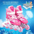Flash Straight Row Roller Skating Shoes Suit for Children and Adults - Small Size - Red