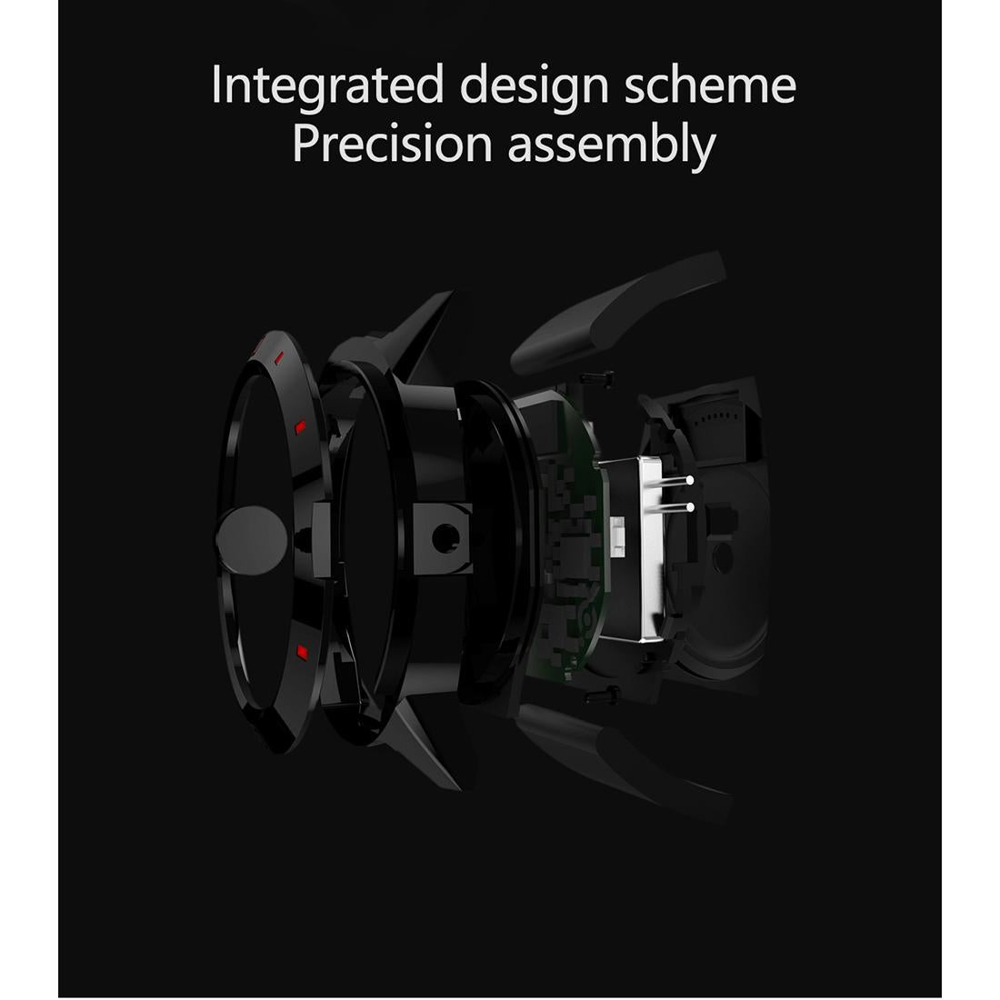 1.3 Inch Tft Screen Mtk2502C Bluetooth4.0 Silicone Watch Band Support Heart Rate Monitor & Pedometer & Sleep Monitor & Sedentary Reminder - Red