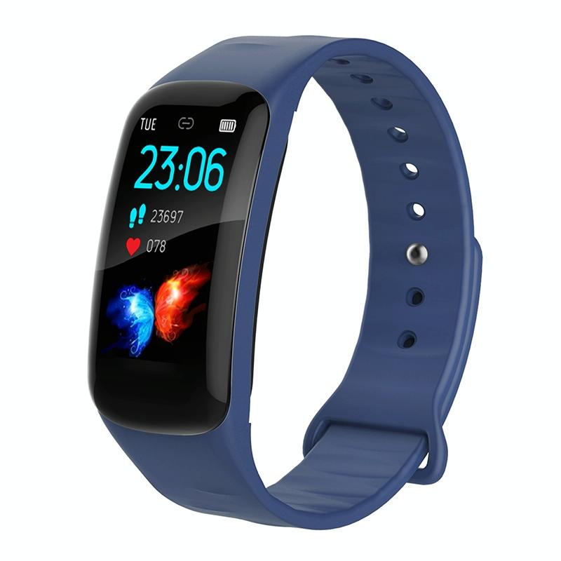 Waterproof Smart Bracelet With Step Heart And Sleep Monitoring - Ip67 - Red