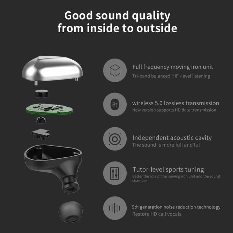 Wireless Noise-cancelling Headphones with Binaural Calls - Red