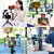 Live Broadcast Vlogging Kit With Led Light Microphone Tripod & Cold Shoe Head - Red