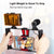 Live Broadcast Vlogging Kit With Led Light Microphone Tripod & Cold Shoe Head - Red