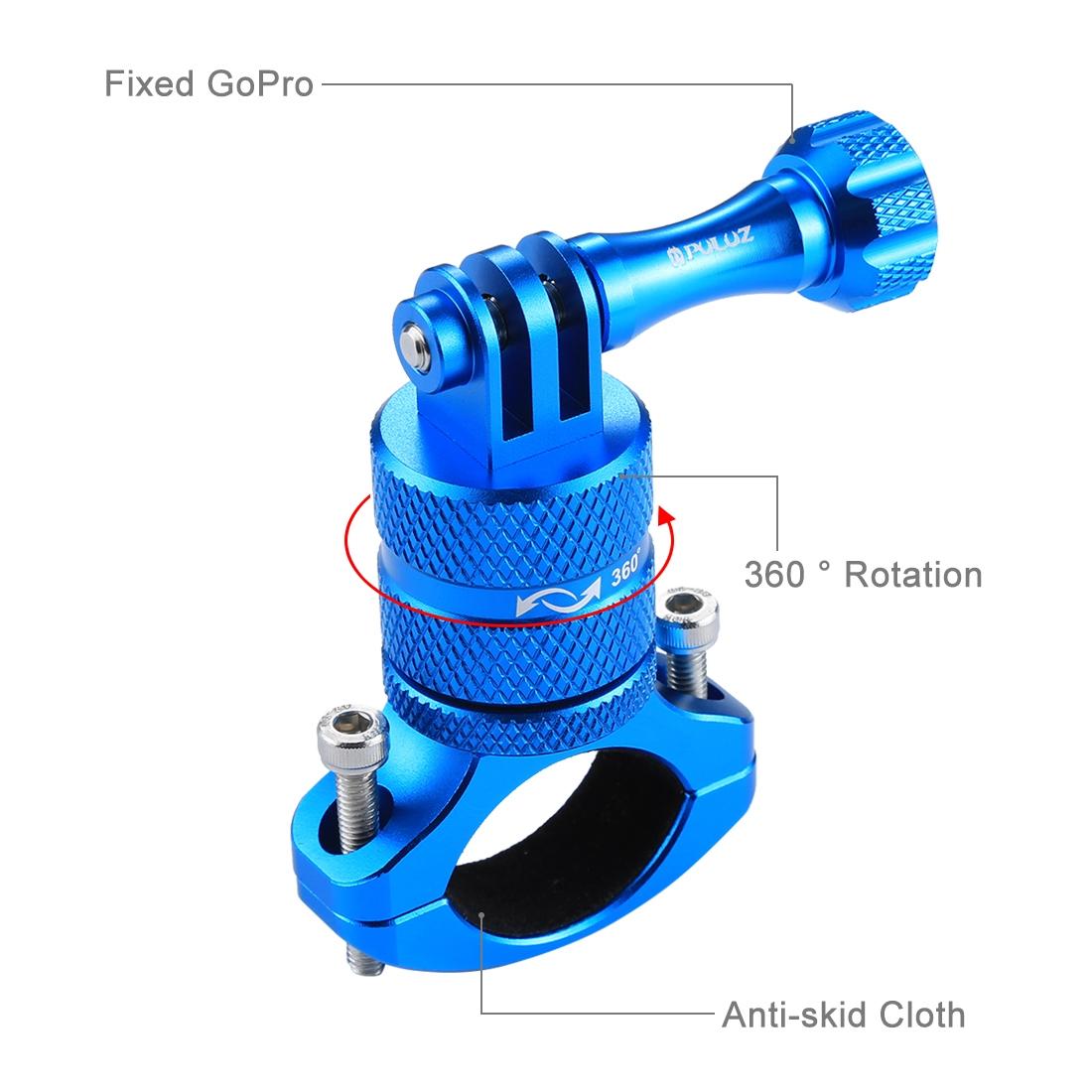 Universal Bike Handlebar Mount for Action Cameras - 360 Degree Rotation - Pu223R
