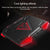 5-core Dual Port Laptop Stand with Cooling Fan - Red