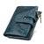 Men Rfid Blocking Cowhide Leather Wallet - Crazy Horse Texture