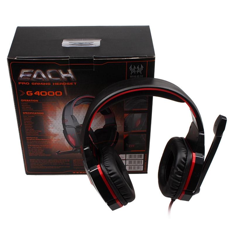 2.2M Gaming Headset With Mic & Led Red