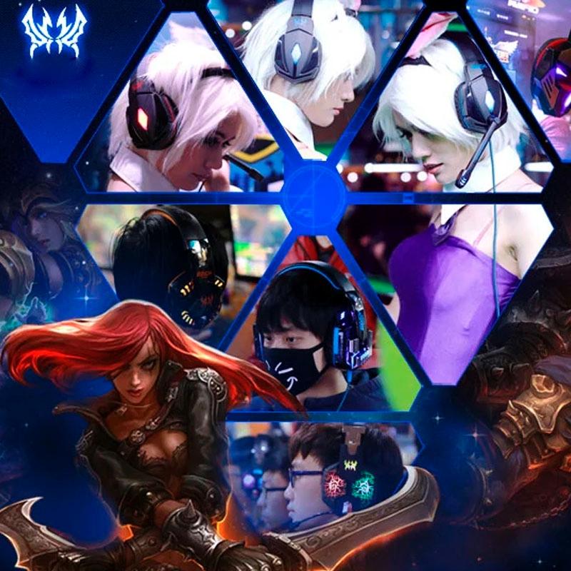 2.2M Gaming Headset With Mic & Led Red