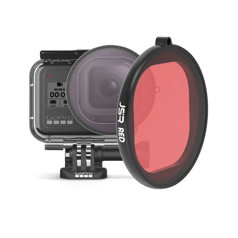 Gopro Hero8 Round Diving Lens Filter - Red