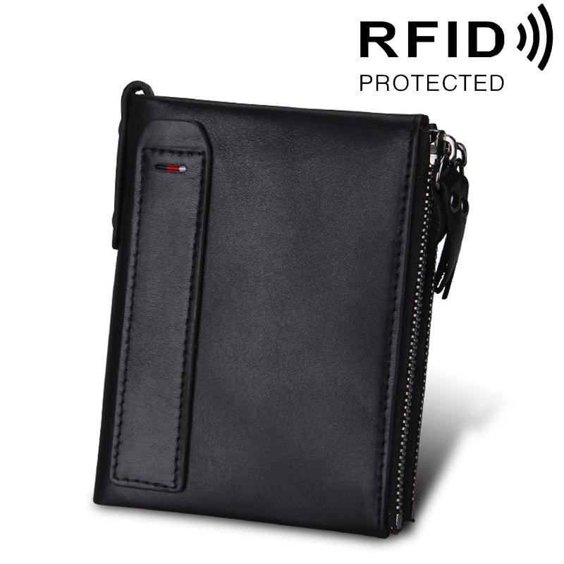 Men Leather Rfid Blocking Card Holder Wallet - 12.1x9.4x2.7cm - Ccb1085R