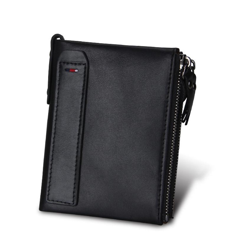 Men Leather Rfid Blocking Card Holder Wallet - 12.1x9.4x2.7cm - Ccb1085R