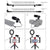 Vlogging Live Broadcast Smartphone Video Rig With 4.7 Inch Rgbw Ring Led Selfie Light Microphone And Pocket Tripod Mount Kit - Red