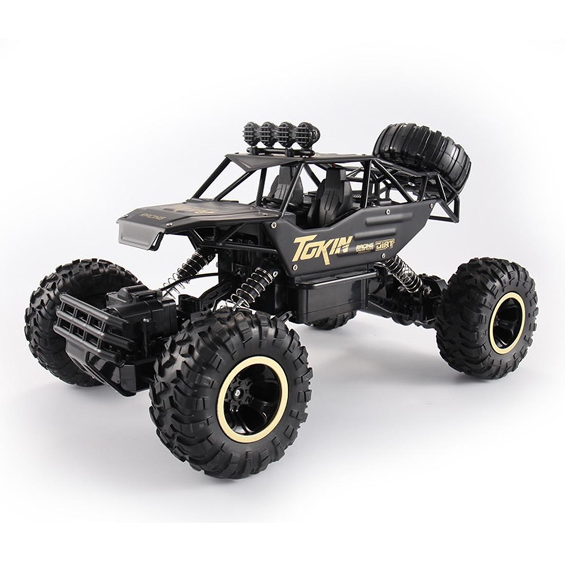 37cm Remote Control Bigfoot Climbing Car - 1 12 Alloy 4wd Cross-country Toy - Red