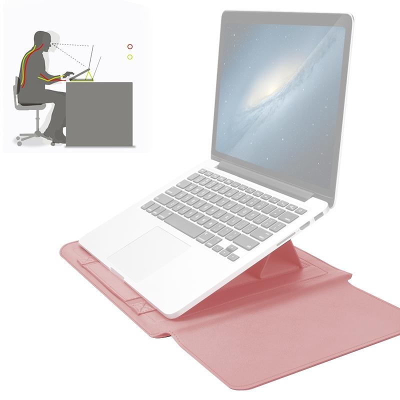 Universal Waterproof Laptop Bag Set With Handle Stand Pen Holder Winders Mouse & Charger Bags - Red