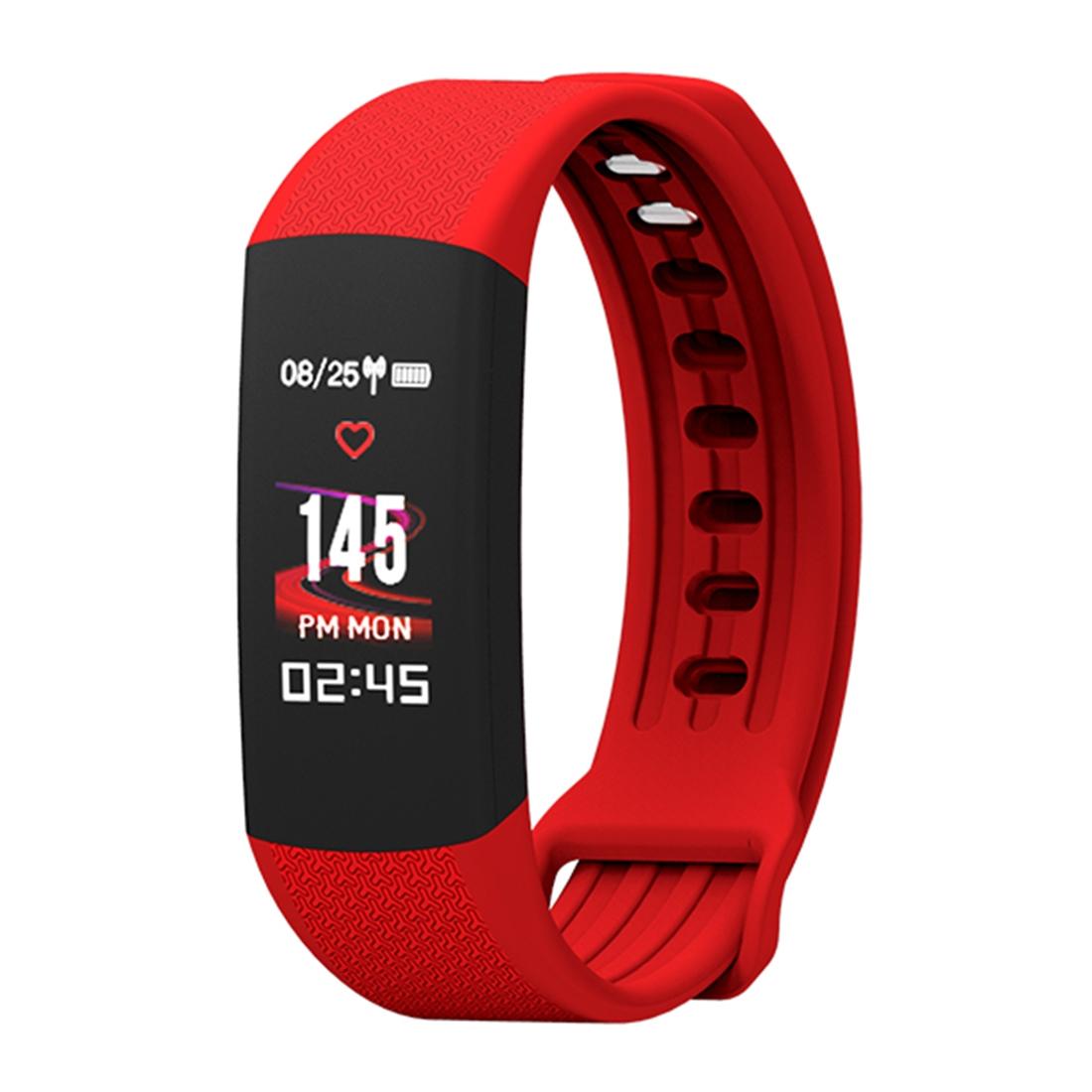 Fitness Tracker With Heart Rate Monitor - Tft Display - Red