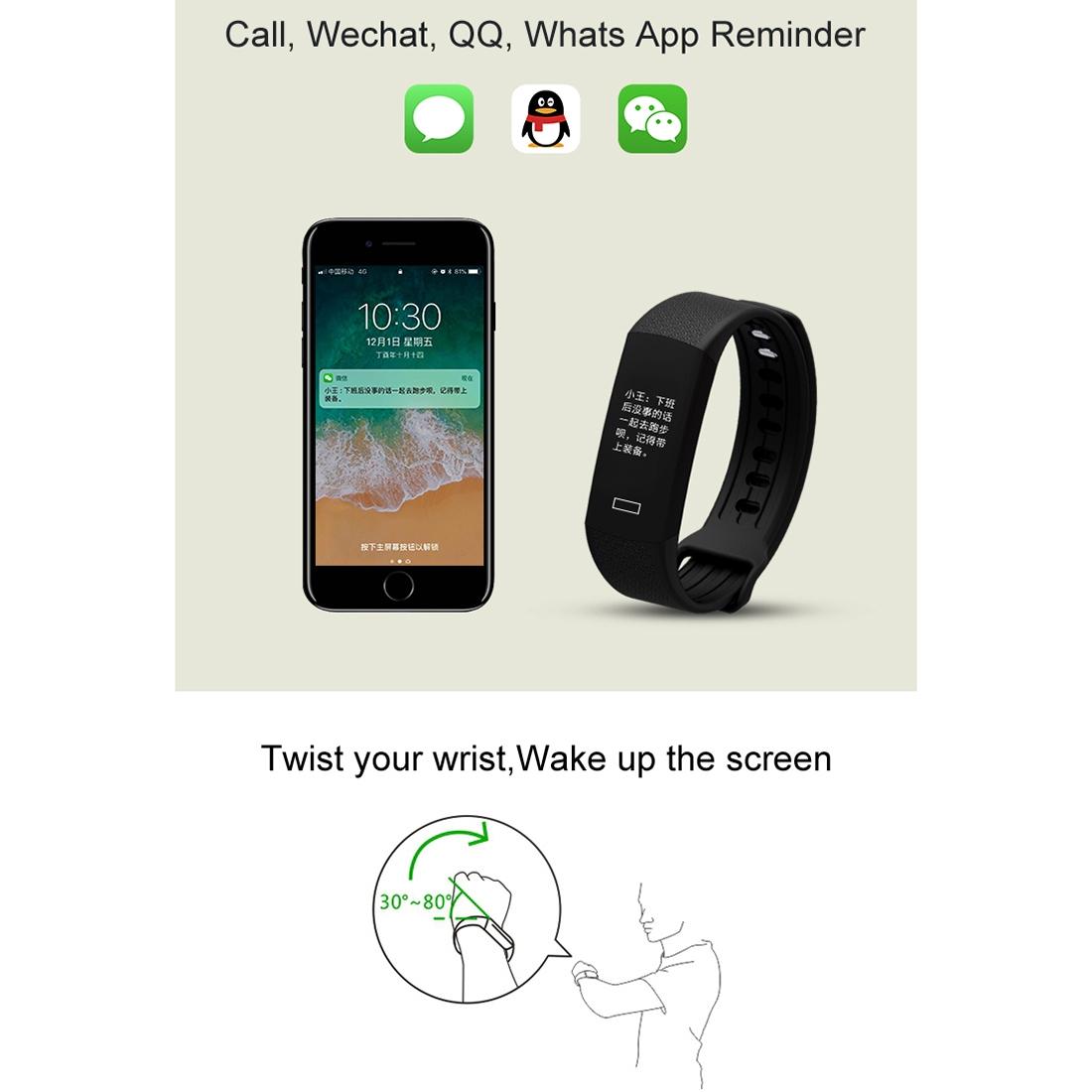 Fitness Tracker With Heart Rate Monitor - Tft Display - Red