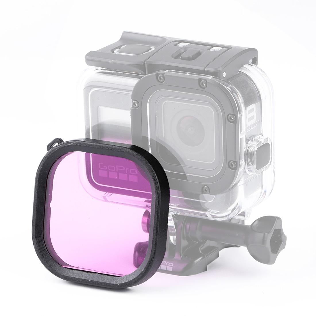 Waterproof Diving Lens Filter for Gopro Hero8 Housing - Red
