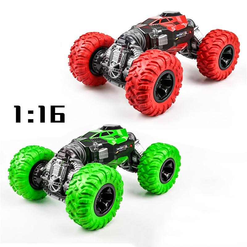 33Cm Red 2.4Ghz Double-Sided Twisted Off-Road Rc Toy Car For Kids