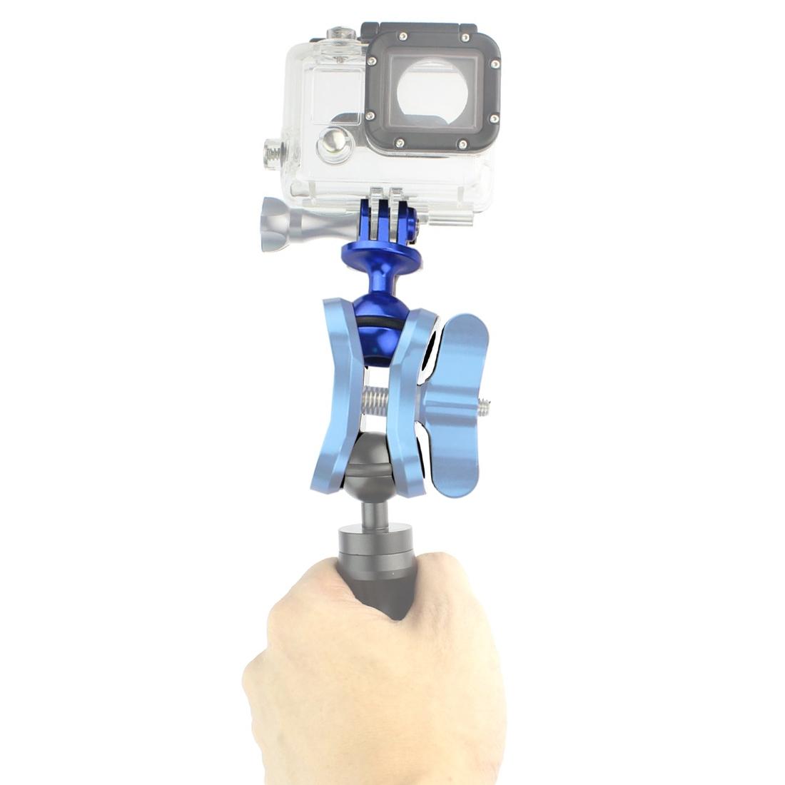 Aluminum Ball Head Adapter for Gopro Insta360 Dji Action Cameras - 2.5cm Diameter - Red
