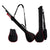 Portable Foldable Golf Ball Bag - Nylon - Black Red