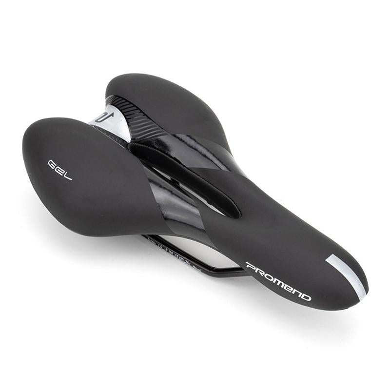 Breathable Silicone Racing Bike Saddle - Black Red