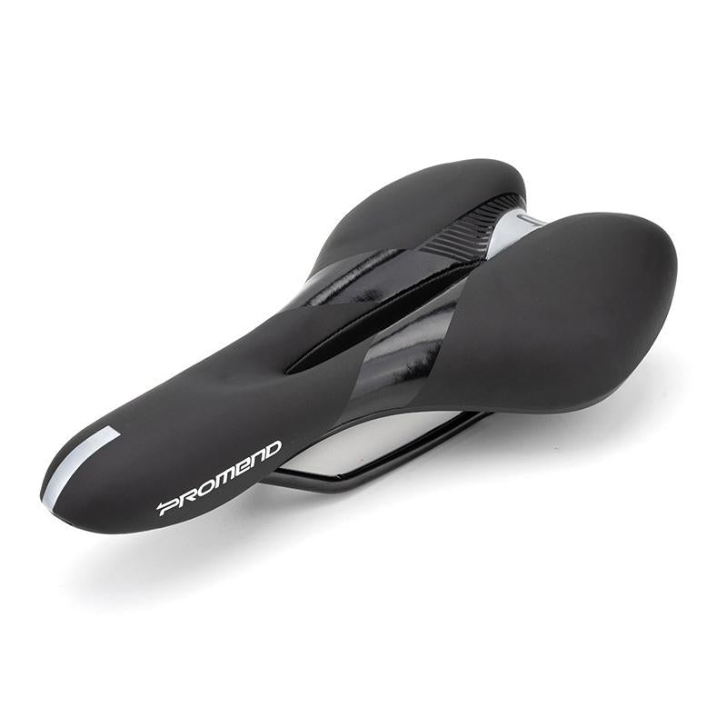 Breathable Silicone Racing Bike Saddle - Black Red