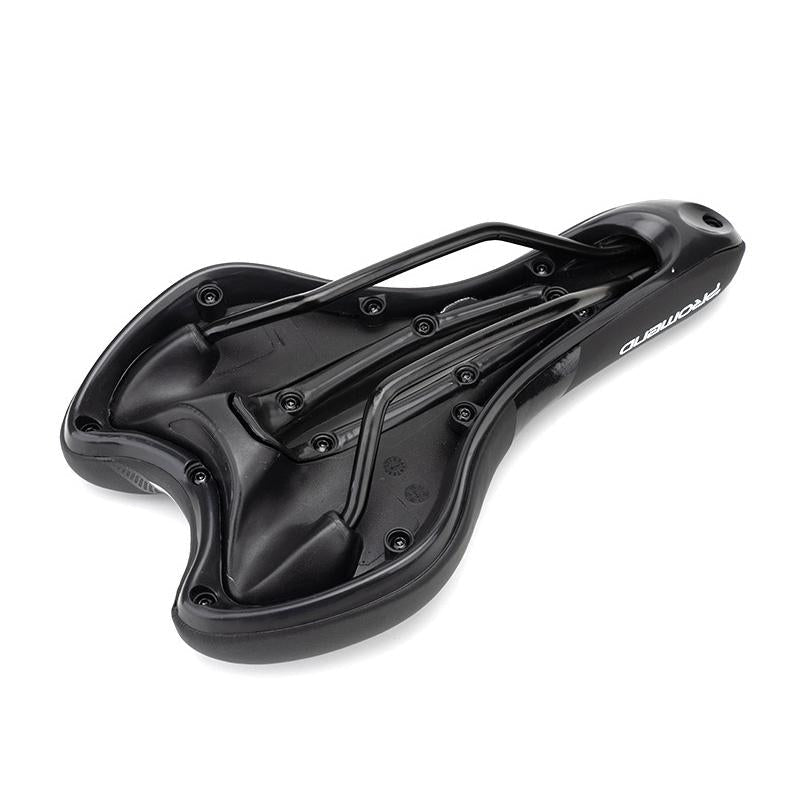Breathable Silicone Racing Bike Saddle - Black Red