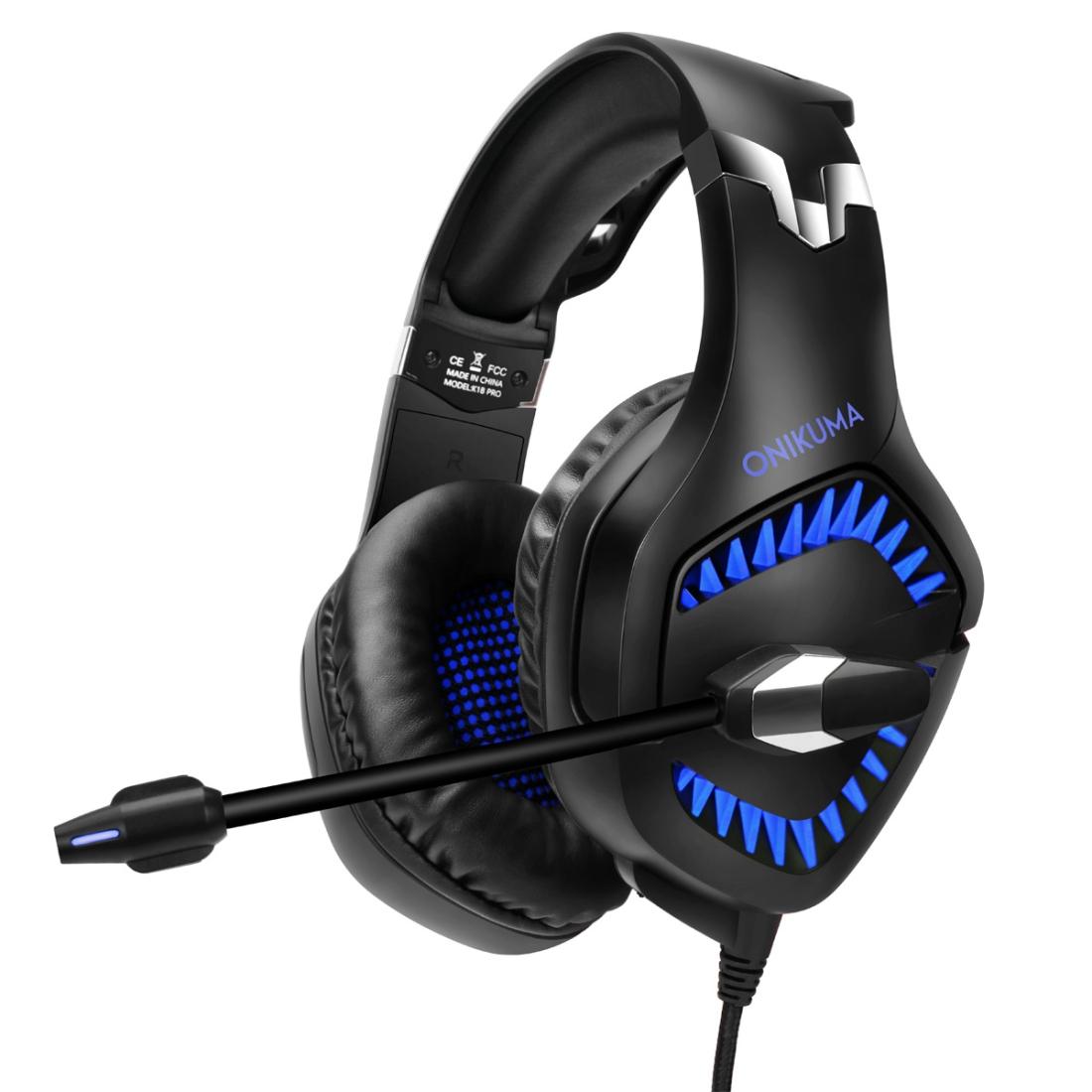 Surround Gaming Headset With Mic & Led - Black Red