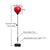 Adjustable Vertical Leather Speed Ball For Family Fitness - Black Red