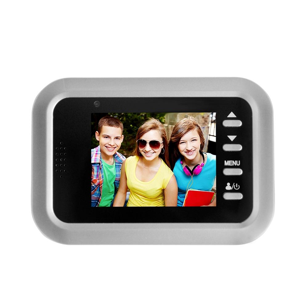 2.4 Screen 2.0Mp Security Camera With Tf Card Slot - Silver