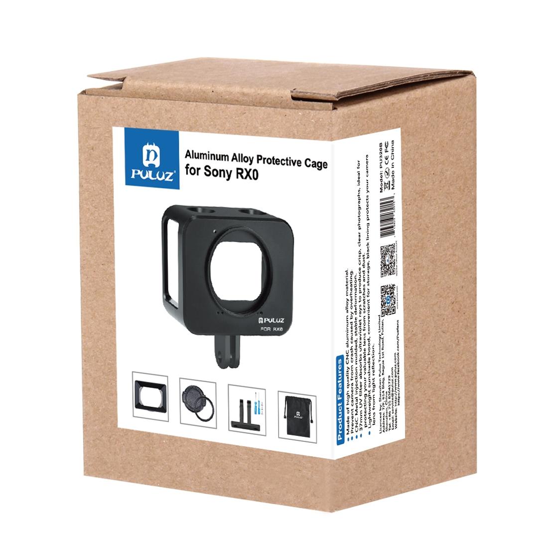 Sony Rx0 Protective Cage with 37mm Lens and Sunshade - Silver