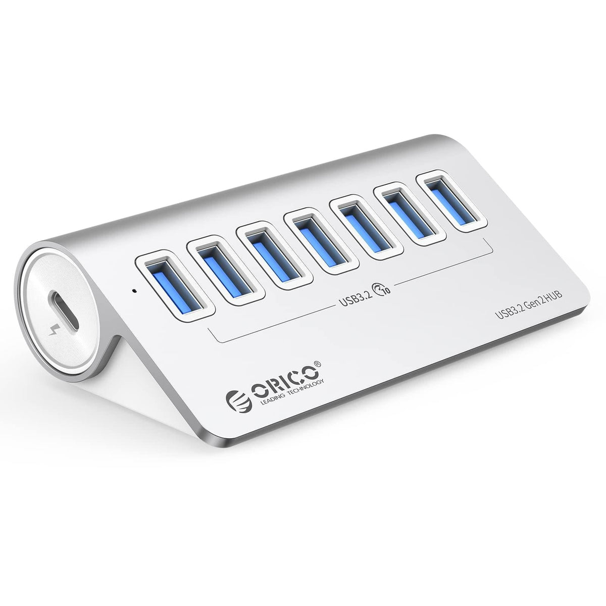 7-Port Usb 3.2 Gen2 10Gbps Hub With 1M Cable