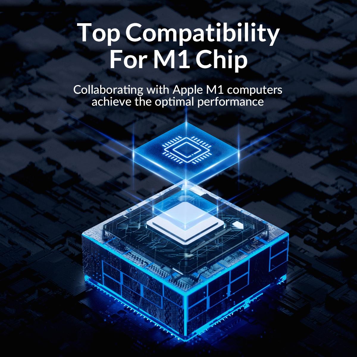 7-Port Usb 3.2 Gen2 10Gbps Hub With 1M Cable