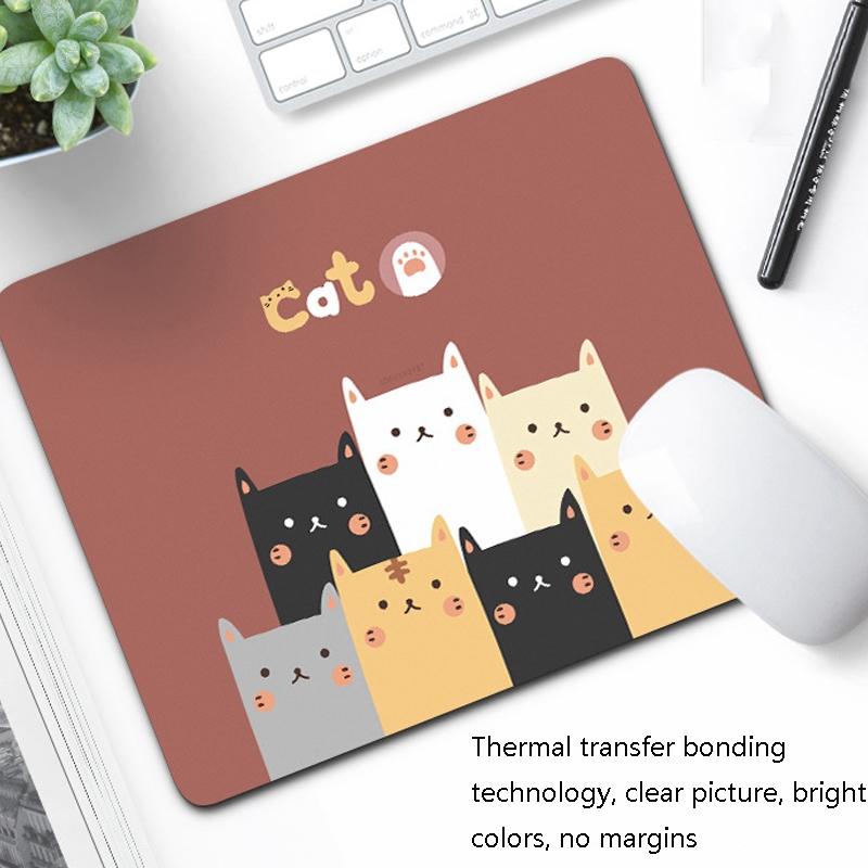 6 Piece Non Slip Mouse Pad Set 21 X 26Cm Thick Rubber Anti Skid Durable - Beach  Family