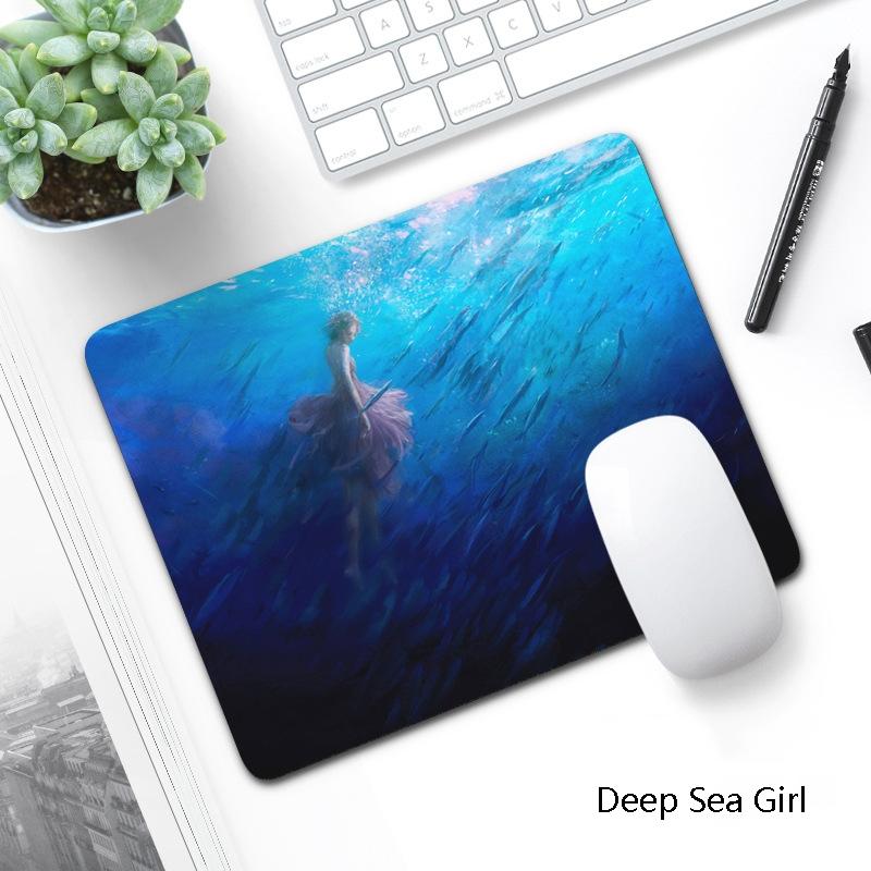 6 Piece Non Slip Mouse Pad Set 21 X 26Cm Thick Rubber Anti Skid Durable - Beach  Family