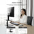 Black Adjustable Desk Stand for Laptop and Monitor - Eda0011511S