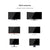 Black Adjustable Desk Stand for Laptop and Monitor - Eda0011511S