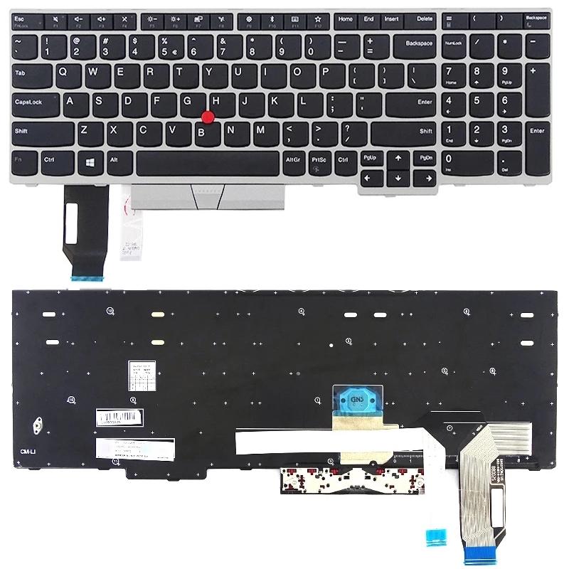 Lenovo Thinkpad E580 / E585 / E590 / E595 / T590 / P52 / P72 / P53 / P73 Keyboard - us Version - Silver