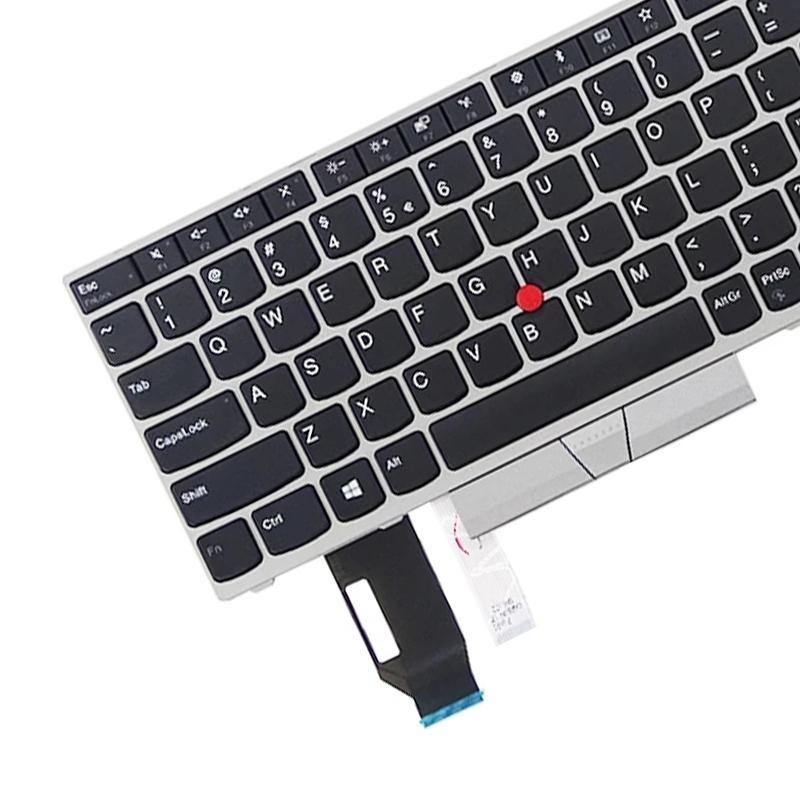 Lenovo Thinkpad E580 / E585 / E590 / E595 / T590 / P52 / P72 / P53 / P73 Keyboard - us Version - Silver