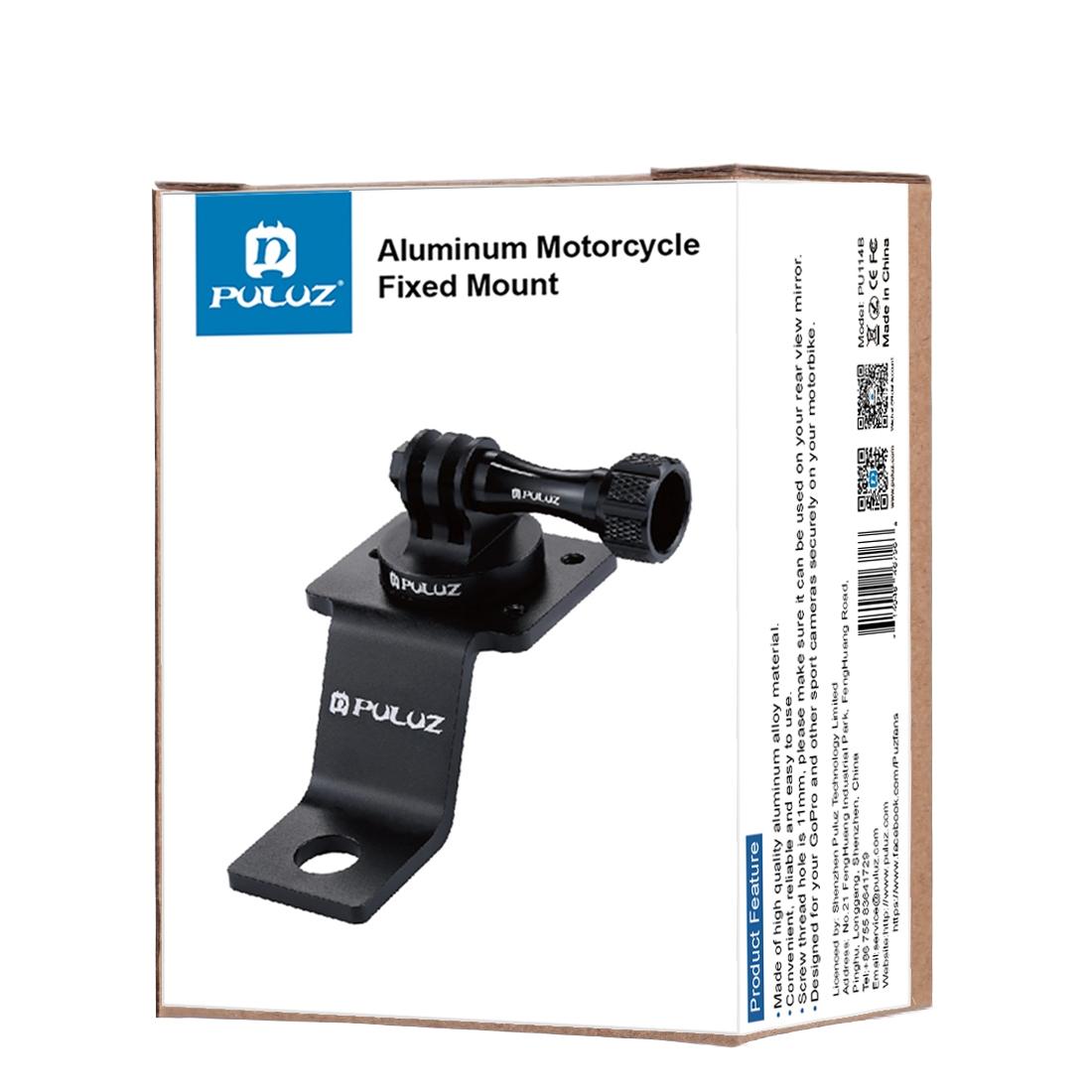 Universal Motorcycle Mount for Action Cameras - Silver