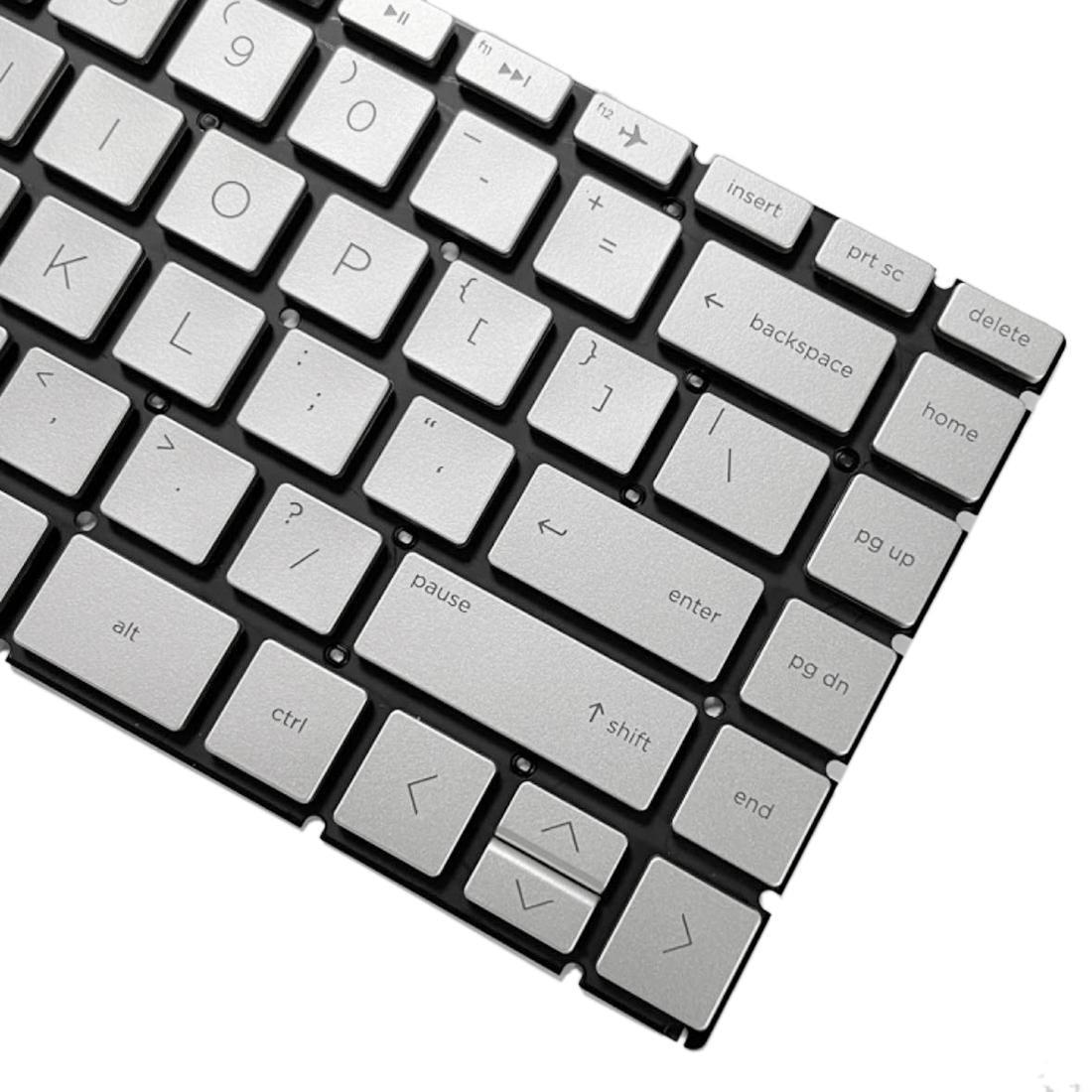 Backlit us Keyboard for Hp Pavilion X360 14 Laptops - Silver